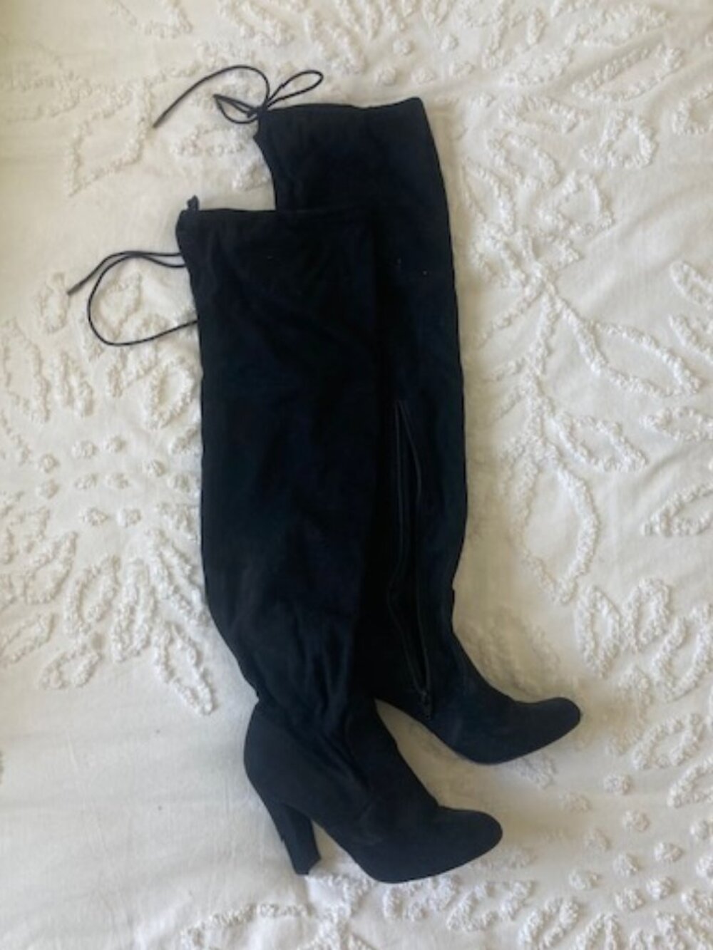 Black Over-the-Knee Boots Size 7.5